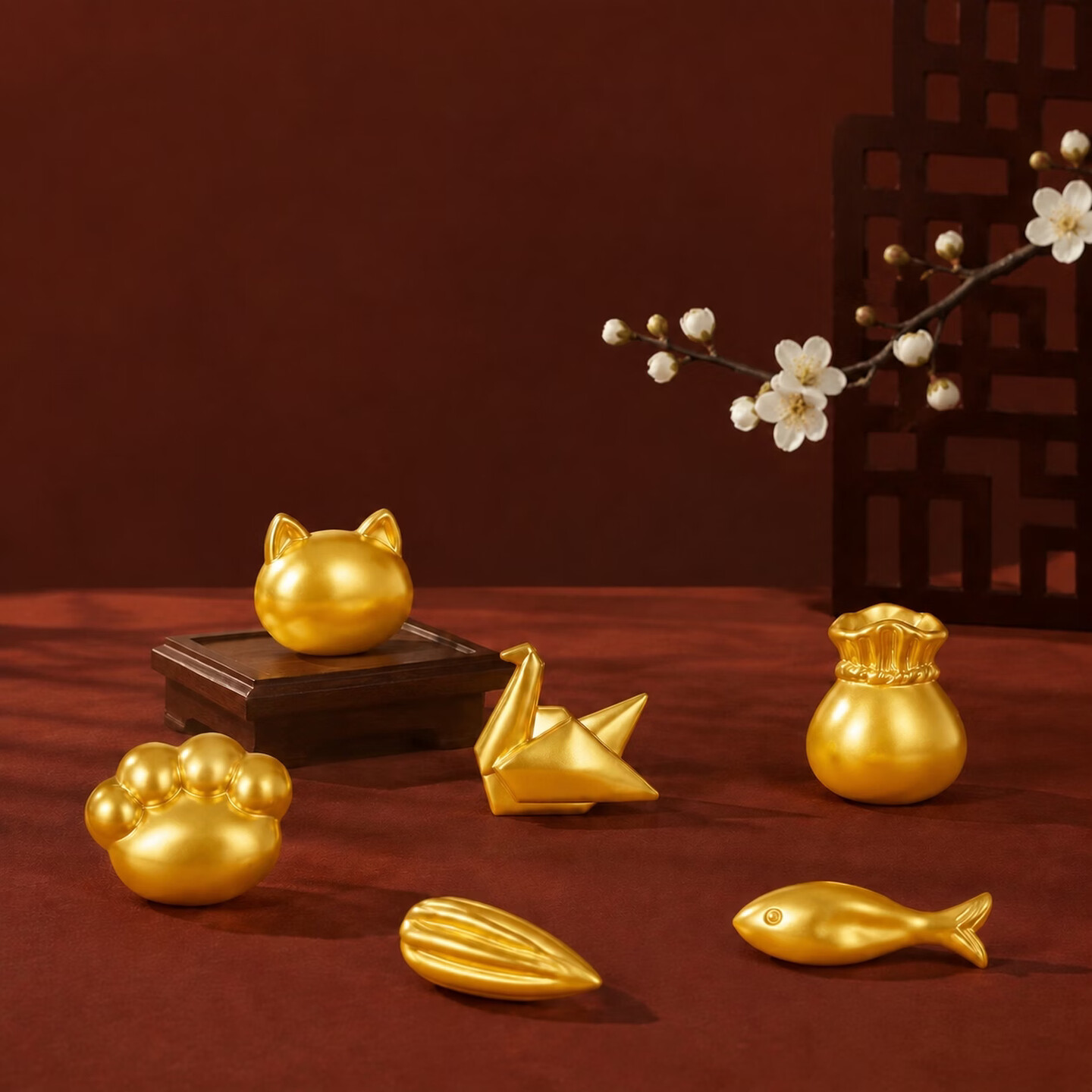 宫藏足金黄金1g金豆子投资金元宝星星金瓜子如意送闺蜜创意礼物 小瓜子 1克 官方图2