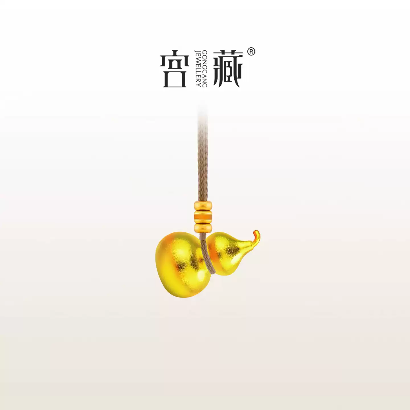宫藏传承古法金工艺和合双宝黄金葫芦 官方图3